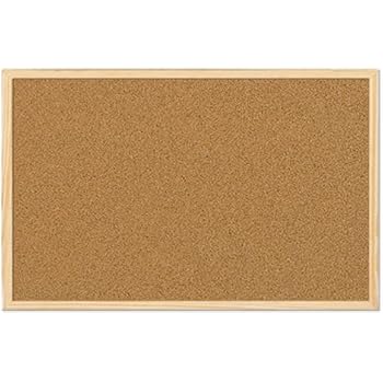 Lorell Eichenholz-Korktafel 45,7 X 61 Cm – Robuste Pinnwand Mit Stabilem Rahmen
