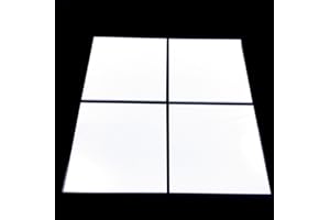 SERVEWELL Square Child Safe Shatterproof Wall Tiles - White - Pack of 10-10 x 10 cm