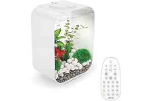 biOrb LIFE 15L White Aquarium Fish Tank with Multi Colour LED Lighting