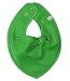 Pippi Lot de 3 bavoirs triangulaires pour bébé Motif étoiles, bleu, vert
