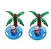 Produktbild Upsky Aufblasbare Getränkehalter Palm Island Aufblasbare Pool Coasters 2 Stück