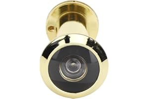 YMIKO Spioncino per Porta in Ottone, Spioncino per Spioncino con Copertura Della Privacy Rotante Resistente per Spessore Porta 55-90 mm, Angolo Antifurto 220 Gradi, Sicurezza per Casa, Ufficio, Hotel(3)