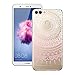 Produktbild Yokata Huawei P Smart Hülle Transparent Silikon Handyhülle Ultra Dünn Schutzhülle Handy Tasche Schale für Huawei P Smart Motiv Muster Slim TPU Case Stoßfest Clear Schutz Handytasche Durchsichtig Cover - Rosa Mandala