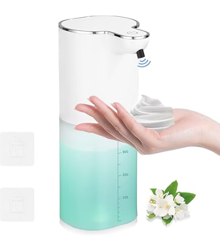Dispenser Sapone Automatico A Schiuma Ricaricabile USB - 380 Ml, Impermeabile IPX5, Senza Contatto, Per Bagno E Cucina