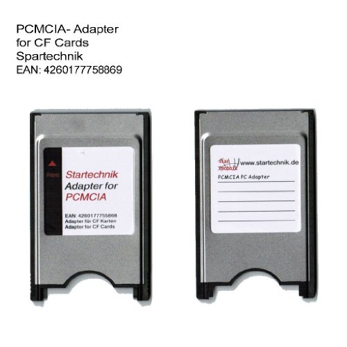 PCMCIA Compact Flash Adapter TYP I für Compactflashgeräte, CF GPS Empfänger, CF Speicherkarten für Beamer, Tachymeter, Projektoren, Laptop, PC und Karten an Laptop Notebook anzubinden. CompactFlash (CF) auf PCMCIA Adapter. - 2