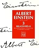 Image de Oeuvres choisies, tome 3 : Relativités II