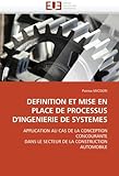 Image de DEFINITION ET MISE EN PLACE DE PROCESSUS D''INGENIERIE DE SYSTEMES