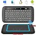 Produktbild LinStar Fernbedienung, multifunktionale 2,4GHz Mini Wireless Tastatur mit Air Mouse & Touchpad, USB wiederaufladbar Tastatur mit Hintergrundbeleuchtung Keyboard für Android TV Box, Windows PC