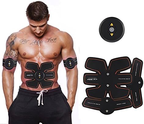 Oruil EMS Abs Stimulators Abs Toning Belt For Arms/ Legs/ Waist Abdominal Muscle Trainer USB Charging Wireless Muscle Stimulator (With USB Line)1 Main Machine