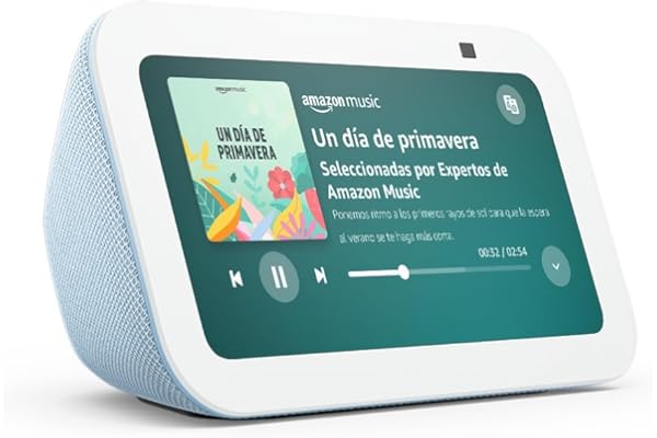 Echo Show 5 (Última generación) | Pantalla táctil inteligente con Alexa diseñada para controlar tus dispositivos de Hogar digital y más | Gris azulado