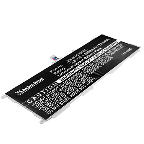 Akku-King Akku kompatibel zu Samsung Galaxy Tab 4 Education, Galaxy Tab 4 10.1 – ersetzt EB-BT530FBC – Li-Polymer 6800mAh - 2