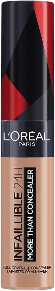 L'Oreal Paris Infaillible 24H Tüm Yüze Uygulanabilir Kapatıcı - 328 Lin | 24H Tam Kapsama Sıvı Kapatıcı, Mat Kaplama, Uzun Ömürlü ve Kırışmaya Dayanıklı, Hafif Formül