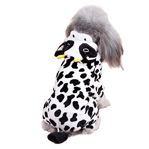 Preisvergleich Produktbild Legendog Hund Hoodie Kostüm Kreative Kuh Winter Warmes Haustier Kleidungs Hundeweatshirt