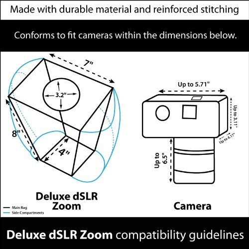 USA Gear Sacoche Sac Bandouli re Appareils Photo R flex Num rique - Housse Semi-Rigide Transporte jusqu 3 Objectifs - Convient pour Nikon Canon EOS Sony Pentax Fujifilm etc reviews USA Gear Sacoche Sac Bandouli re Appareils Photo R flex Num rique - Housse Semi-Rigide Transporte jusqu 3 Objectifs - Convient pour Nikon Canon EOS Sony Pentax Fujifilm etc