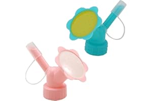YAAVAAW 2 Pcs Bottle Top Sprinkler, 2in1 Watering Top Sprinkling Head for Plastic Bottles, DIY Small Watering Can Plant Waterers, Blue