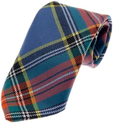 100% Reiver Wool MacBeth Ancient Clan Tie &amp; Gift Wrap - Made in Scotland by Lochcarron