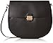 Produktbild Dorothy Perkins Damen Lock Saddle Tornistertasche, Schwarz (Black), 32.5x29x6 cm