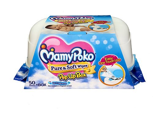 Mamy Poko Pure and Soft Fragrance Wipes Box (Dark Blue, 50 sheets) Mamy Poko RS.194 (35.00% Off) - Amazon