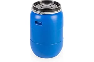 MUGAR - Bidones de PVC con certificado alimentario, herméticos y resistentes, diferentes tipos de cierres y capacidades. (30 litros,Cierre ballesta)