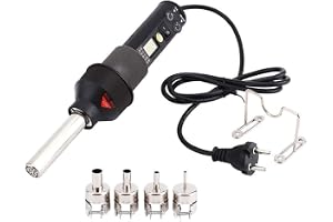 Justerbar temperaturvärmepistol, temperaturkontrollerad varmluftsfläkt, 2200 W professionell varmluftspistol, svetsmaskin med LED-indikator