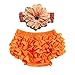 Orien Baby Girl Ruffle Blommers Nappy Diaper Cover Knicker Orange Waist 31.5''