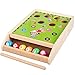 Produktbild Liergou Kleinkinder Baustein Set Kinder bausteine spaß Billard Spiel Billard Holz Farbe passenden kognitiven Spielzeug
