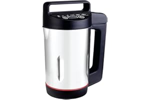 Elex® Soup Maker | Usage-1000W | 1.6L Capacity | Ideal for Smooth & Chunky Soup | Led Indicator Lights | Overfill and Overspill Sensors, Stainless Steel, 1000 W