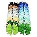 JETTINGBUY 40 Pcs Satin Ribbon Bow Hair Clips