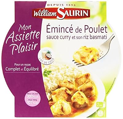 William Saurin Emince de Poulet Curry/Riz Basmati 280 g