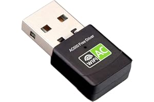 Chiavetta WiFi USB Adattatore Dual Band 2.4G/5GHz AC 600Mbps, Antenna Ricevitore WiFi per PC fisso, Portatile, Tablet - Realtek Chipset - 802.11ac (Driver Free) Inivech