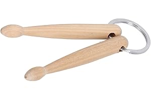 BNINETEENTEAM Llavero de Baqueta de Tambor, Pequeño y Ligero, Lazo de Llave de Baqueta de Tambor, Decoración Práctica para Músicos, Regalo Ideal para Dadores de Tambores, Bajistas y Amantes de la Música