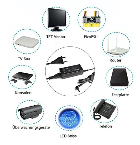 Salcar 72W Netzteil (24V 3A), Ladegerät , Trafo, Transformator für flexible LED-Streifen SMD 5050/3528/5630, CCTV-Kamera, einen DVD-Player, Router, TFT-LCD-Monitor, Funkgerät , Bitcoin Miner, Sony Autoradio außerhalb, LCD-Bildschirm, Seil-Licht,, Überwachungskamera , PicoPSU, Platten, Spielzeug mit maxium 24V 72W - 3