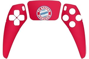 DeinDesign Skin kompatibel mit Sony PlayStation 5 Controller PS5 Folie Sticker FC Bayern München FCB Logo