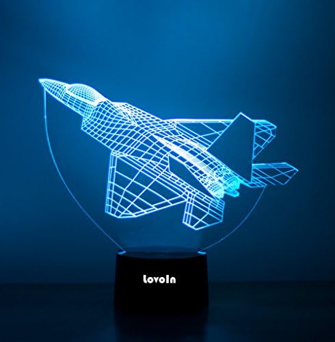 LovoIn 3D Illusion LED Night Light table desk room Lamp, 7 Colors changing, Touch Switch ,USB charging ,gift for kids family friends and home Decoration (Warcraft)