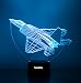 Produktbild lovoin 3D ILLUSION LED Nacht Licht Schreibtisch Raum Lampe, 7 Farben wechseln, Touch Schalter, USB Ladekabel, Geschenk für Kinder Familie Freunde und Home Dekoration