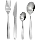 Scola Stainless Steel Cutlery Set 24 Pieces | Steel, Stainless Steel, Metallic Finish, 24 Pieces with Chopper