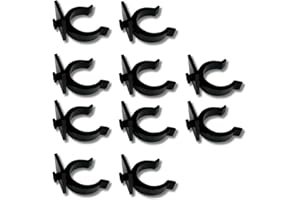 acquaverde | 10 Ganci per Zoccolo Cucina Ø 28 mm in Plastica ABS, Gancio per Piedino Mobile Cucina Fissaggio Zoccolatura Battiscopa