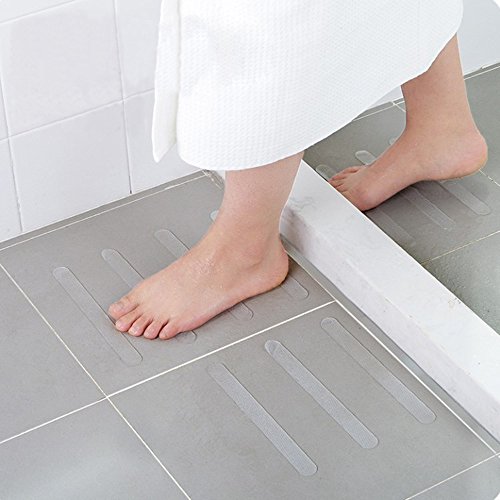 Preisvergleich Produktbild vovo Vovotrade 5Pcs Selbstklebend Wasserfest PEVA Antirutschband, Antislip Sicherheitsband, Rutschschutz für Bad Dusche Treppen Teppich Beläge, Baby / älteren / Pet Sicherheit (Weiß)