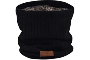 NovForth Tour de Cou Gaiter Masque Cagoule Cache-Cou Hiver écharpe Coupe-Vent Ski Élastique Épais Doux maille Doublure Polaire Neck Warmer