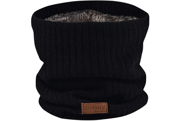 NovForth Tour de Cou Gaiter Masque Cagoule Cache-Cou Hiver écharpe Coupe-Vent Ski Élastique Épais Doux Doublure Polaire Neck Warmer