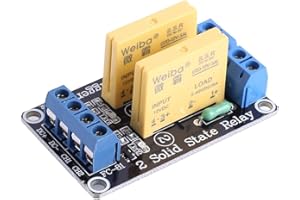 MEROURII Modulo Relè a Stato Solido a 2 Canali 12V, Modulo Interruttore Trigger a Basso Livello 2 Bit Modulo Controller DC 2A per Controllo Apparecchiature di Automazione