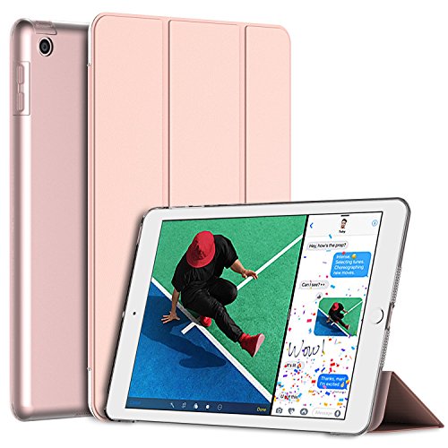 JETech Neu iPad 2017 iPad 9.7 Hülle Case Schutzhülle Tasche für Apple New iPad 2017 mit Leichte Ständer und Auto-Einschlaf/Aufwach (Roségold)