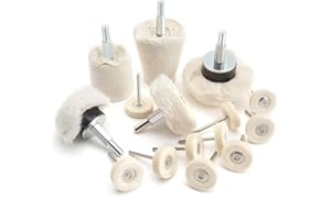 JTENG Disco lucidante per trapano, elettrico Attacco per lucidatura Set di spazzole Cono di lucidatura Tampone di lucidatura Rotella di lucidatura per collettore, alluminio, acciaio inossidabile