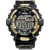 Blisfille Herren Uhr Wasserdicht Wasserdicht Herrenuhr Nightlight Tarnung Multifunktional Dunkel Grün Outdoor Sportuhr Armbanduhr Automatikuhr