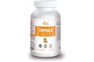 Natural Oasis Triphala 120 Vegetarian Capsules Lab Tested Detoxification, Colon Health