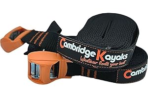 Cambridge Kayaks Camlock straps lashing straps for roof trailer tie down 4m or 6m (4 meter)