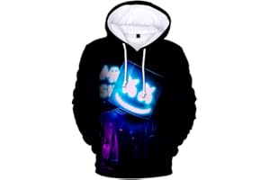 OLIPHEE Sweat Capuche 3D Imprimé Garçon Manches Longues