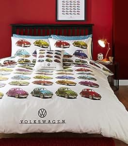Volkswagen Voiture Coccinelle Parure de lit avec Housse de Couette King