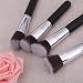 Ularmo Women 4 Pcs Black Synthetic Kabuki Flat Foundation Brush