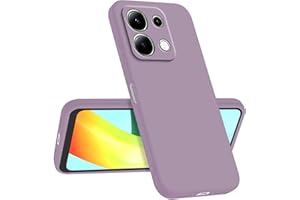 Longstong Funda Compatible con Redmi Note 13 4G (6.67"), Delgada Antigolpes Personalizada Diseño Minimalista - Hierba púrpura